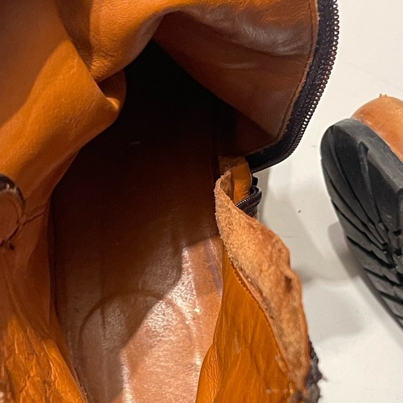 Lav Artigiana Brown Leather Women’s Size 9.5 Strap Boots - Picture 10 of 11